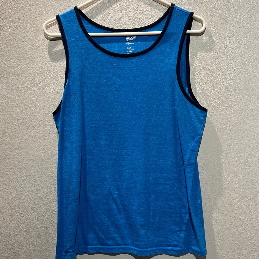 Men’s Urban Pipeline Blue Tank Top Size Small